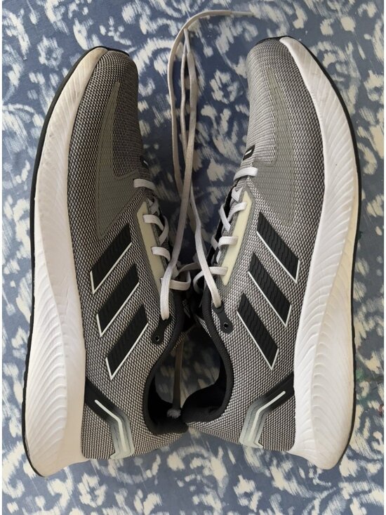Adidas Men\'s Sz 12 Running Shoes RunFalcon Gray Athletic Sneakers Primeblue main image 9